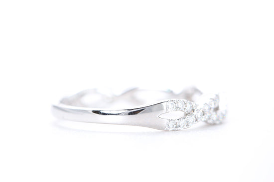 Woven Diamond Ring