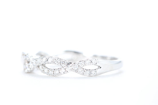 Woven Diamond Ring