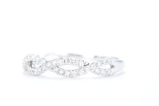 Woven Diamond Ring