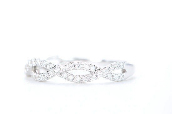 Woven Diamond Ring