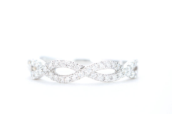 Woven Diamond Ring