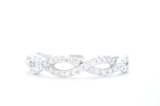 Woven Diamond Ring