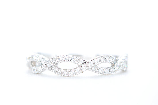 Woven Diamond Ring