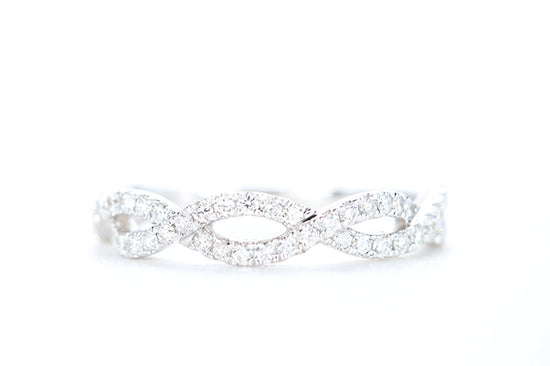 Woven Diamond Ring