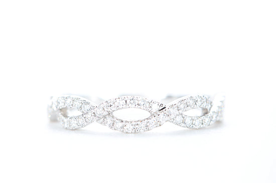 Woven Diamond Ring