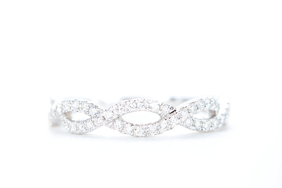 Woven Diamond Ring