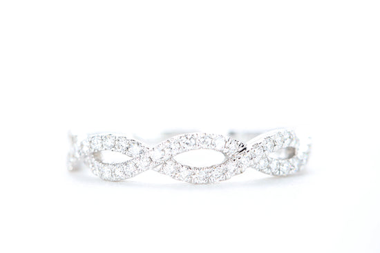 Woven Diamond Ring