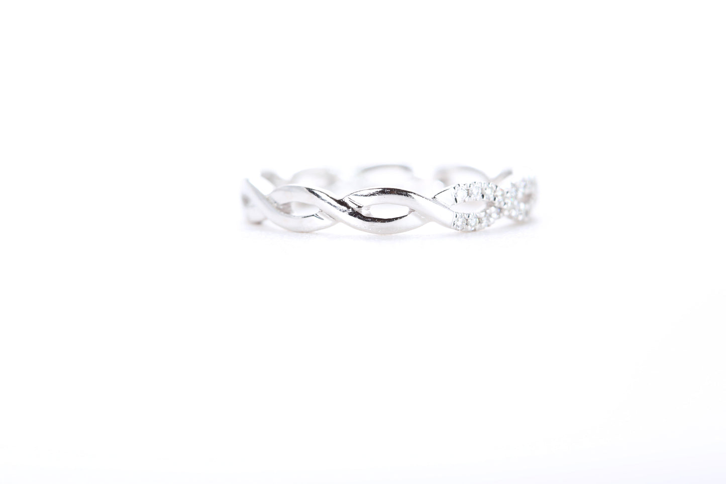Woven Diamond Ring