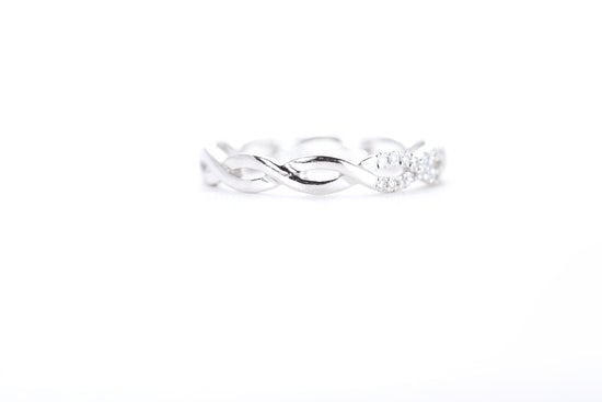 Woven Diamond Ring