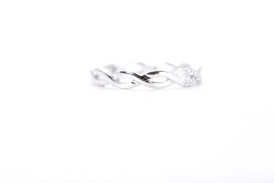 Woven Diamond Ring