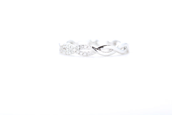 Woven Diamond Ring