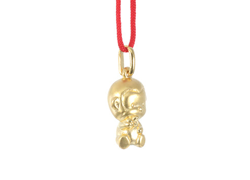 24K Gold Monkey Pendant