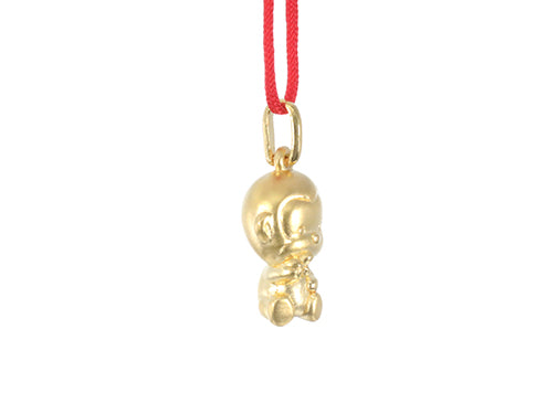 24K Gold Monkey Pendant