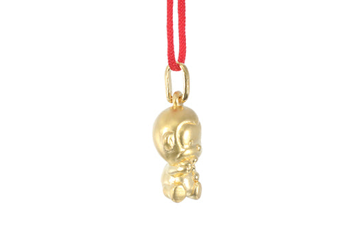 24K Gold Monkey Pendant