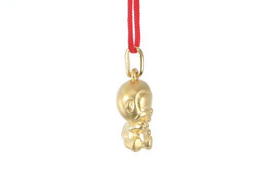 24K Gold Monkey Pendant