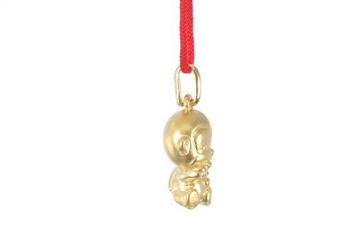 24K Gold Monkey Pendant