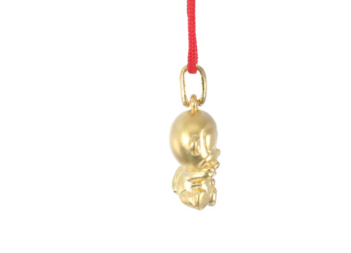 24K Gold Monkey Pendant