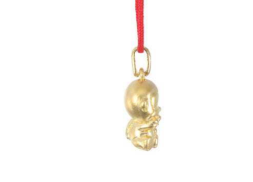 24K Gold Monkey Pendant