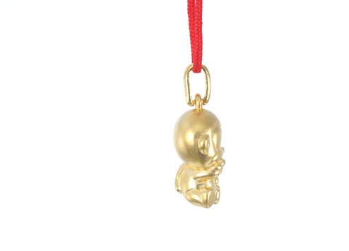 24K Gold Monkey Pendant