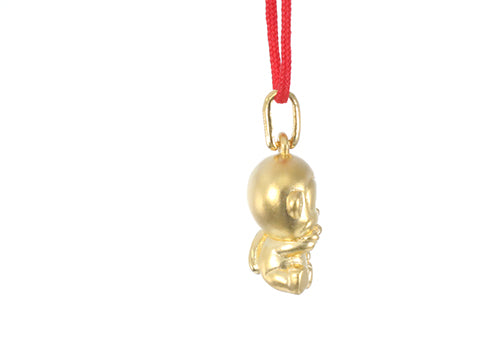 24K Gold Monkey Pendant