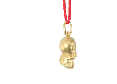 24K Gold Monkey Pendant