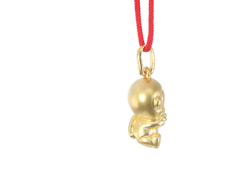 24K Gold Monkey Pendant