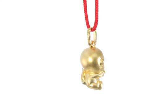 24K Gold Monkey Pendant