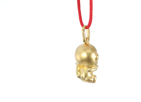 24K Gold Monkey Pendant