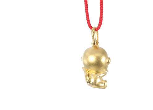 24K Gold Monkey Pendant