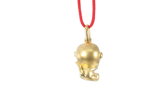 24K Gold Monkey Pendant