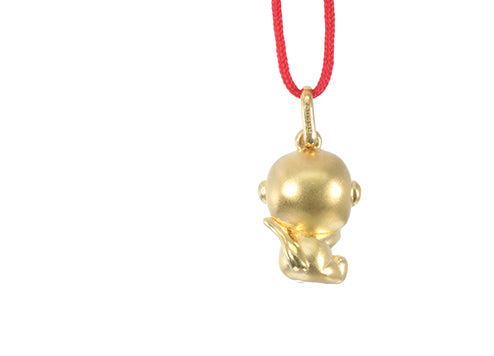 24K Gold Monkey Pendant