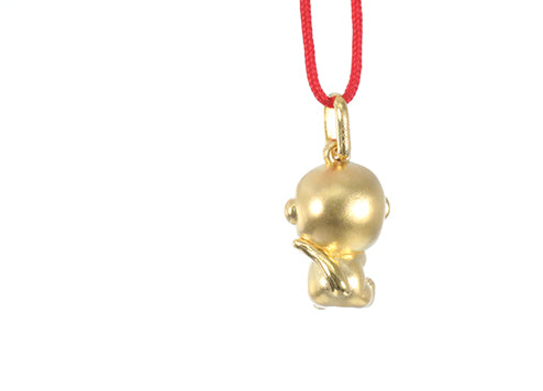 24K Gold Monkey Pendant