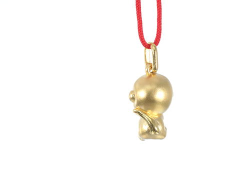 24K Gold Monkey Pendant