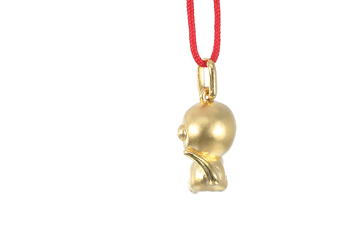 24K Gold Monkey Pendant