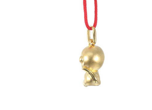 24K Gold Monkey Pendant