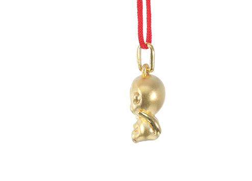 24K Gold Monkey Pendant