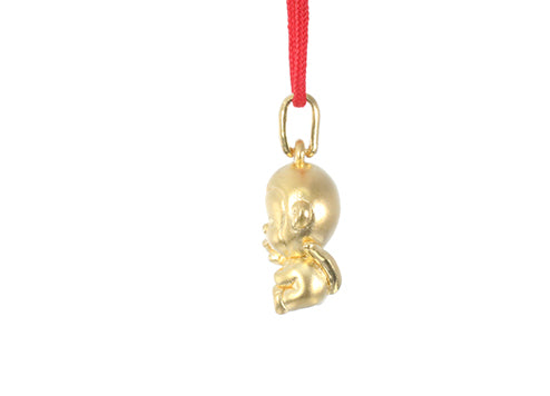 24K Gold Monkey Pendant