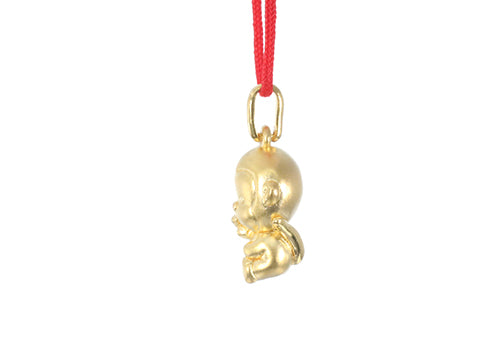 24K Gold Monkey Pendant