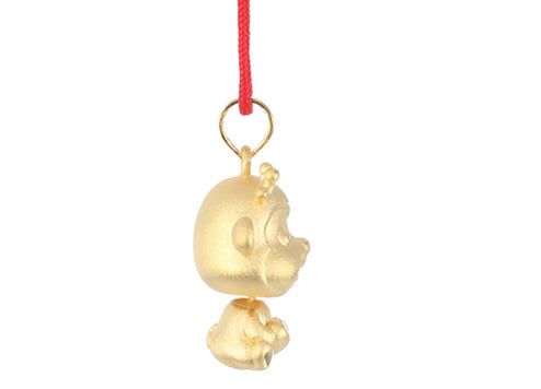 24K Gold Monkey Pendant