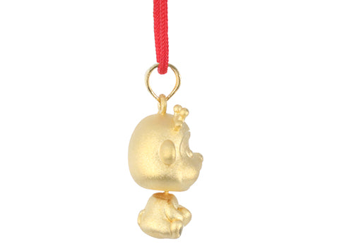 24K Gold Monkey Pendant