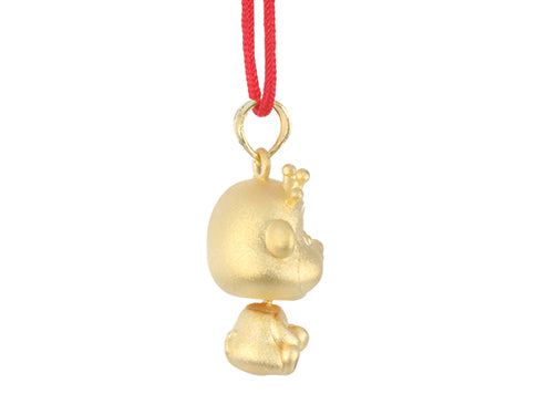 24K Gold Monkey Pendant