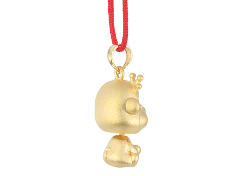 24K Gold Monkey Pendant