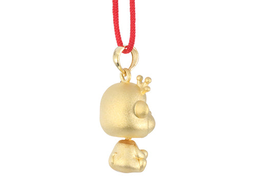 24K Gold Monkey Pendant