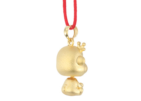 24K Gold Monkey Pendant