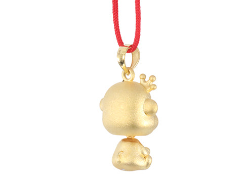 24K Gold Monkey Pendant