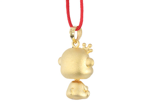 24K Gold Monkey Pendant