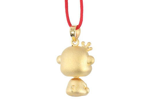 24K Gold Monkey Pendant