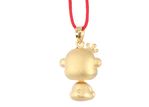 24K Gold Monkey Pendant