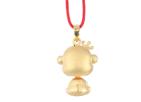 24K Gold Monkey Pendant