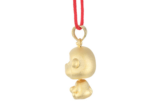 24K Gold Monkey Pendant